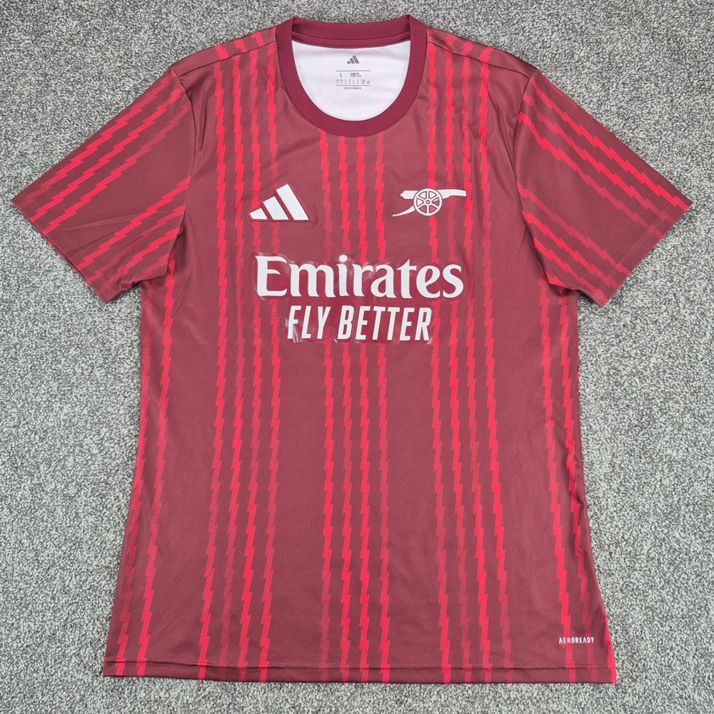 Adidas Arsenal FC 2026 Pre Match Jersey Mens Large Red Training Soccer